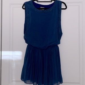 Beaded Chiffon Mini Dress